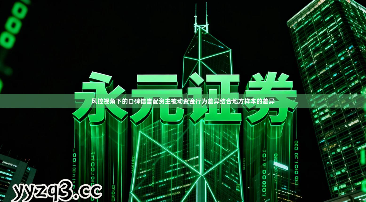 风控视角下的口碑信誉配资主被动资金行为差异结合地方样本的差异